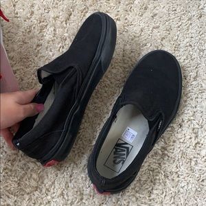 All black vans